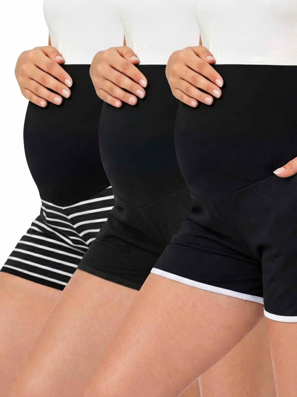 3 Pack Women's Maternity Shorts N4715